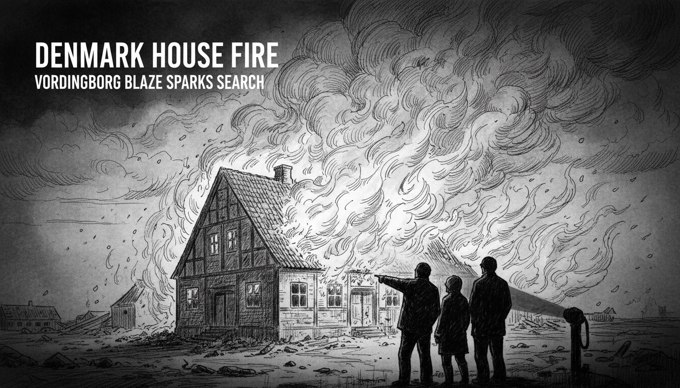 Denmark House Fire: Vordingborg Blaze Sparks Search