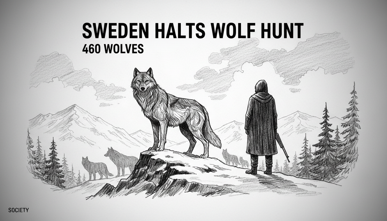 Sweden Halts Wolf Hunt: 460 Wolves
