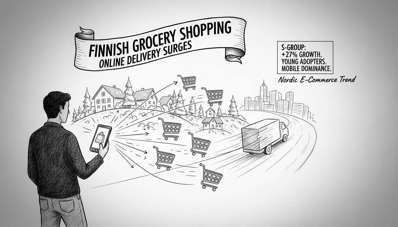 Finnish Grocery Shopping Shows Major Shift to Online Delivery