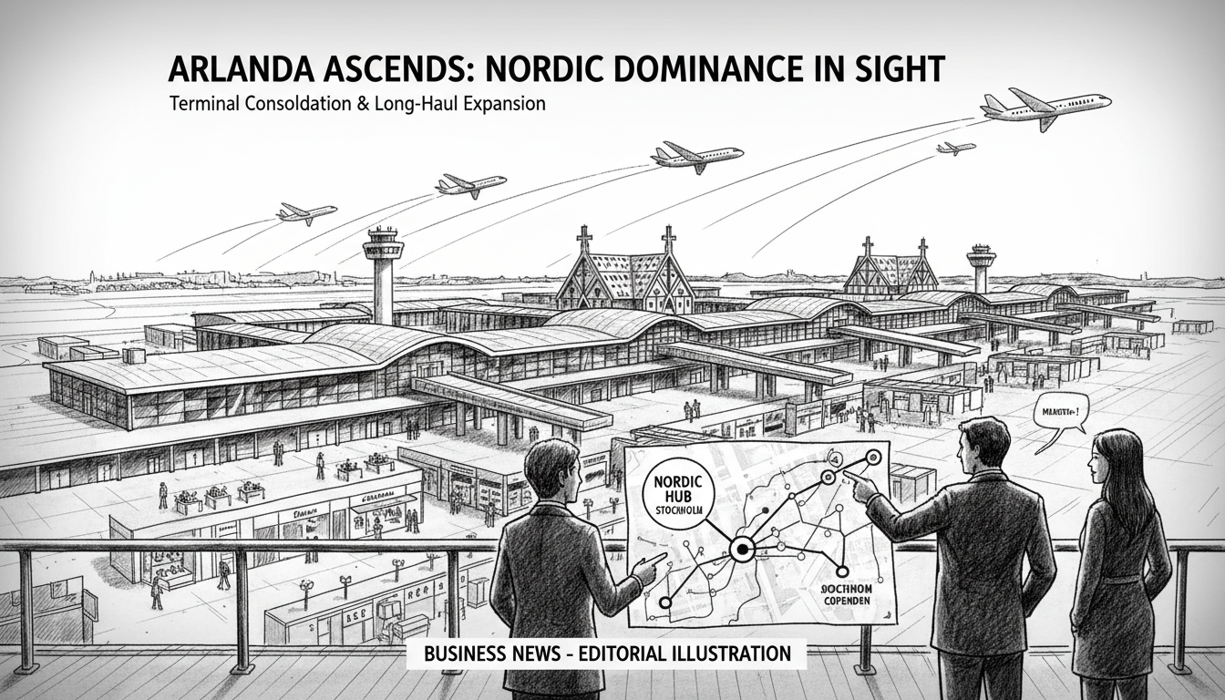 Arlanda Aims to Become Largest Airport in the Nordics