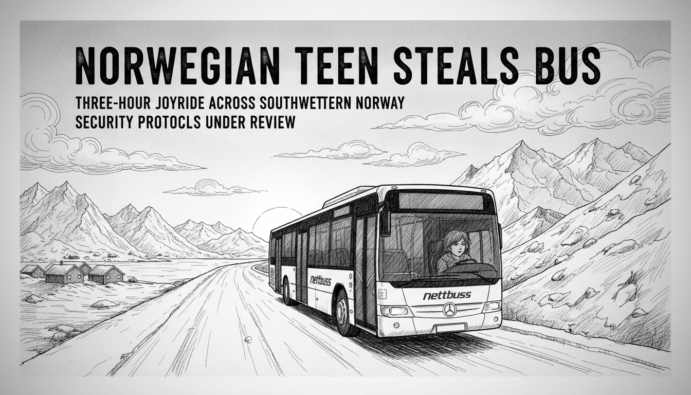 Norwegian Teen Steals Bus for Three-Hour Joyride
