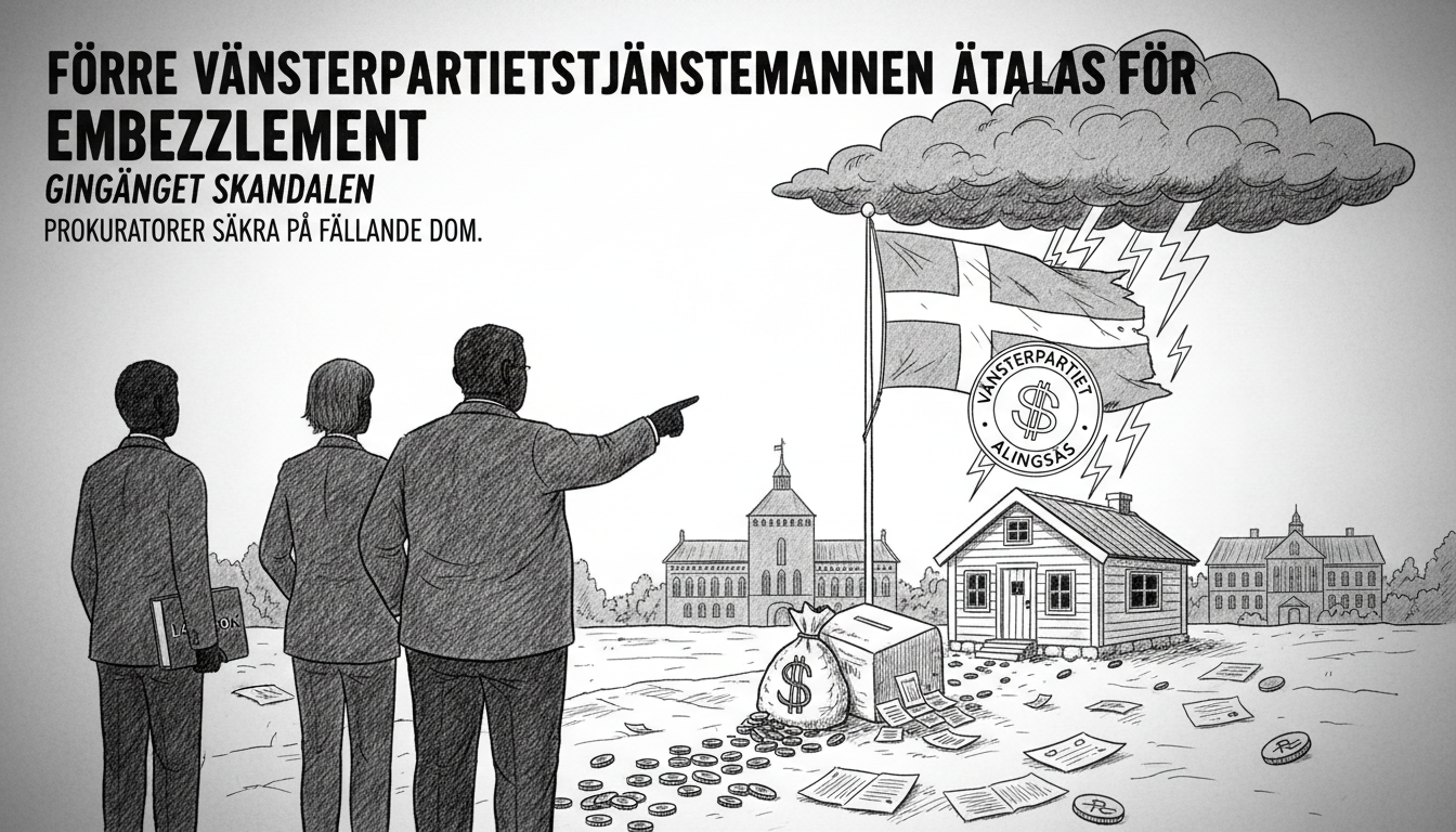 Former Left Party Official Charged With Embezzlement in Sweden