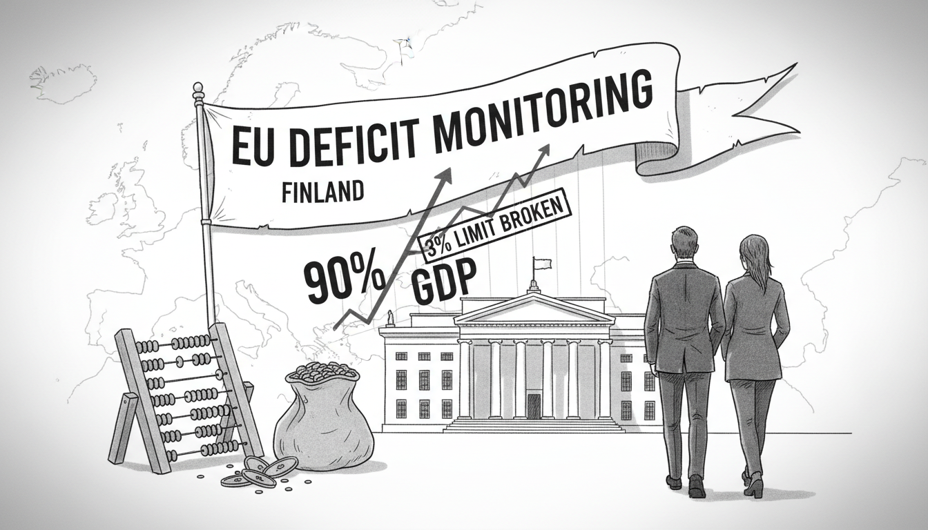 Finland Faces EU Deficit Monitoring Procedure as Debt Grows