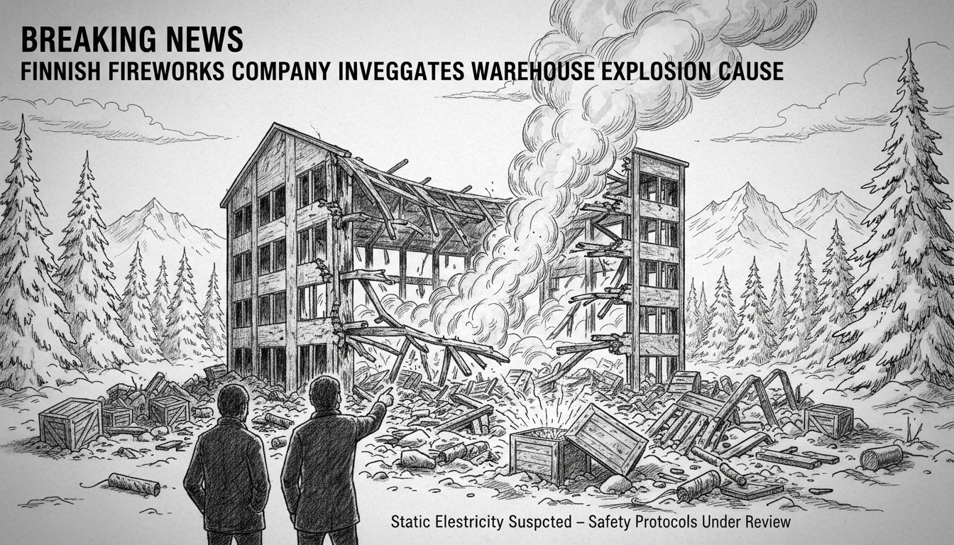 Finnish Fireworks Company Investigates Warehouse Explosion Cause