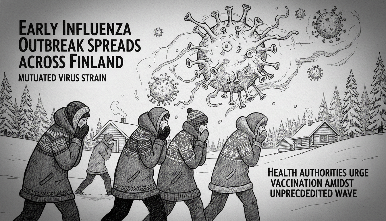 Early Influenza Outbreak Spreads Across Finland with Mutated Virus Strain