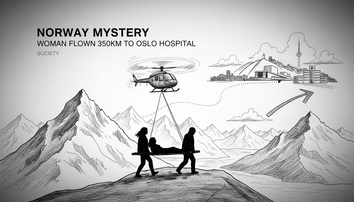 Norway Mystery: Woman Flown 350km to Oslo Hospital