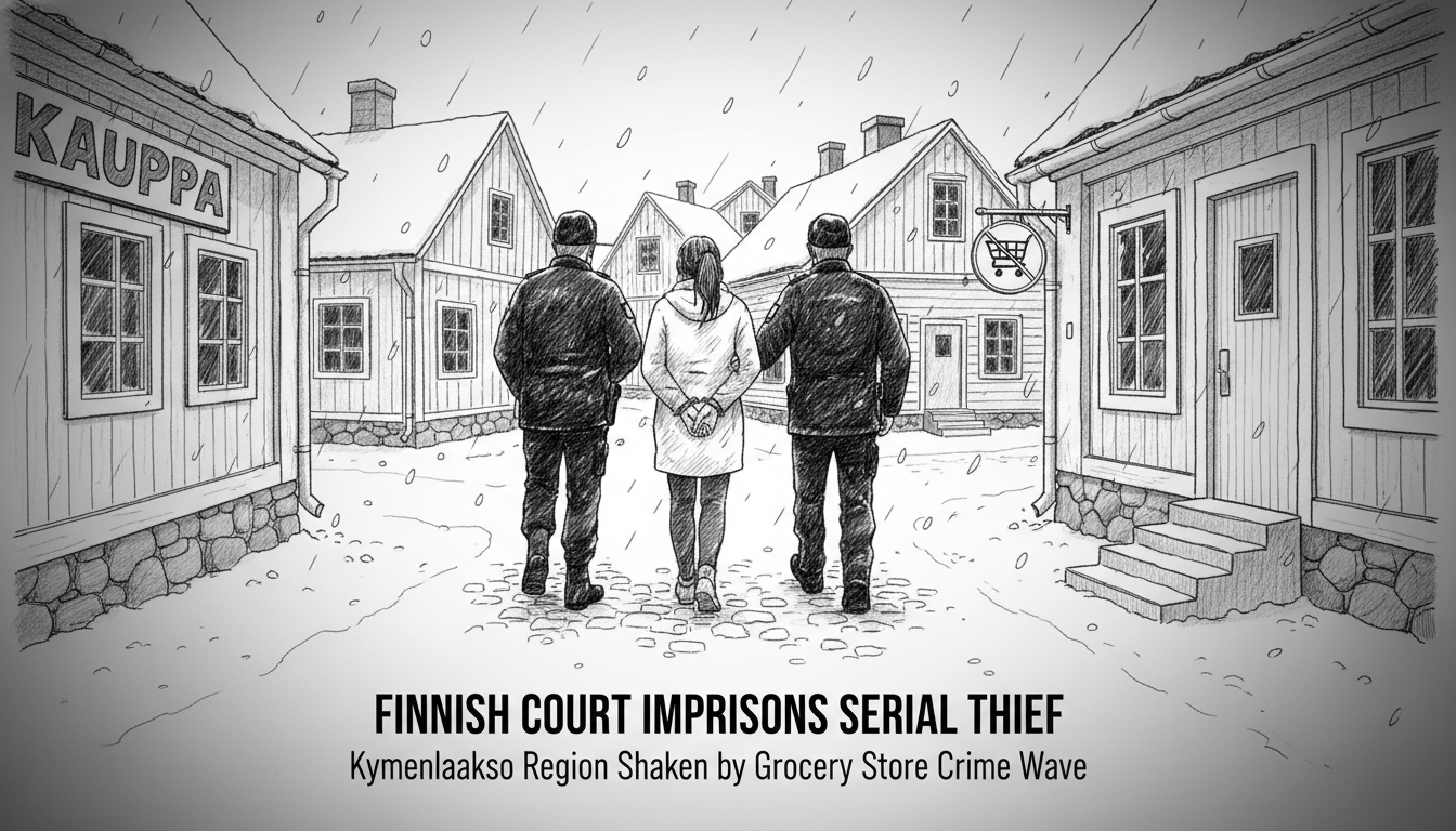 Finnish Court Issues Prison Sentence for Serial Theft Across Kymenlaakso Region