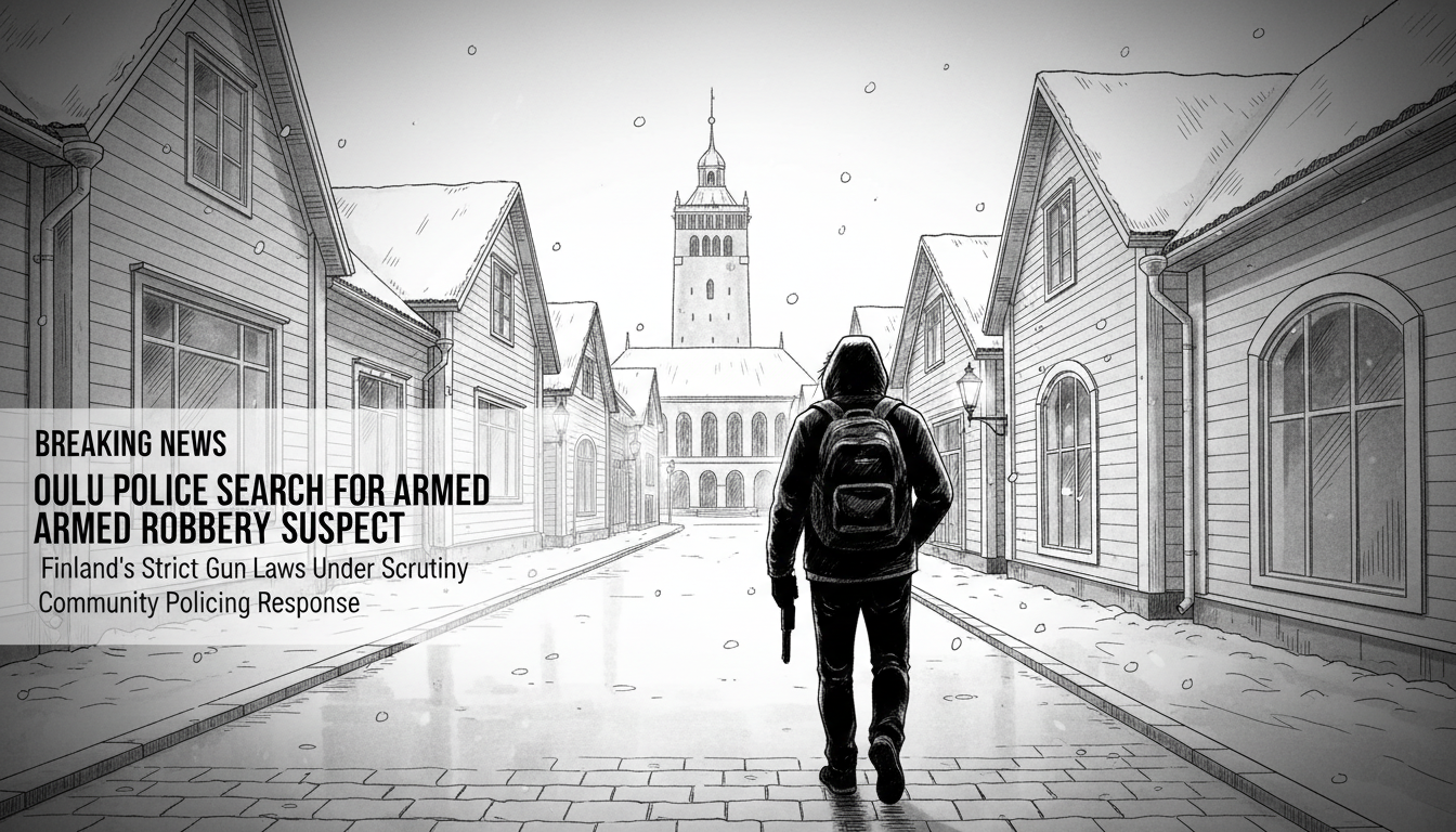 Oulu Police Search for Armed Man Suspected of Robberies in City Center