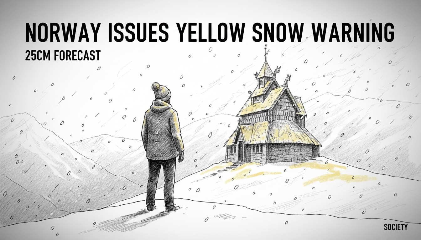 Norway Issues Yellow Snow Warning: 25cm Forecast