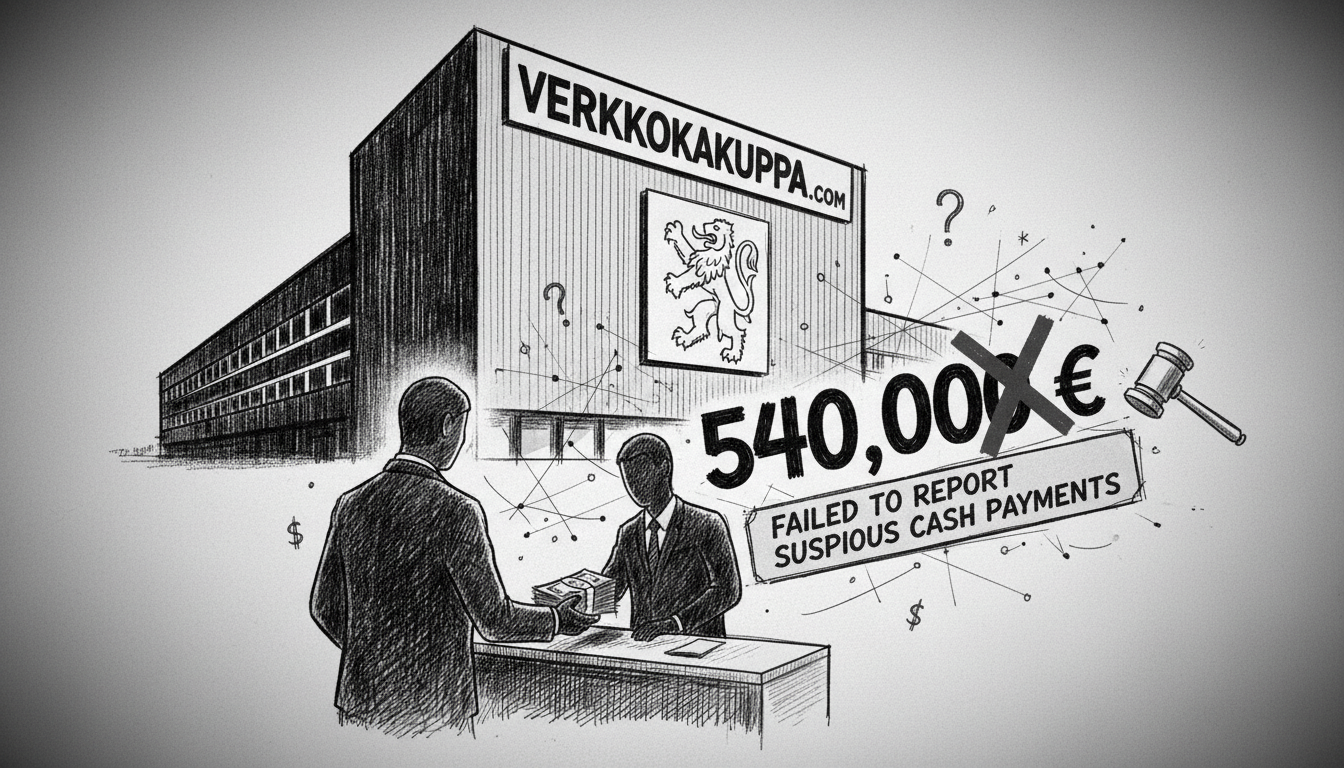 Finnish Retailer Fined Over Failure to Report Suspicious Cash Payments