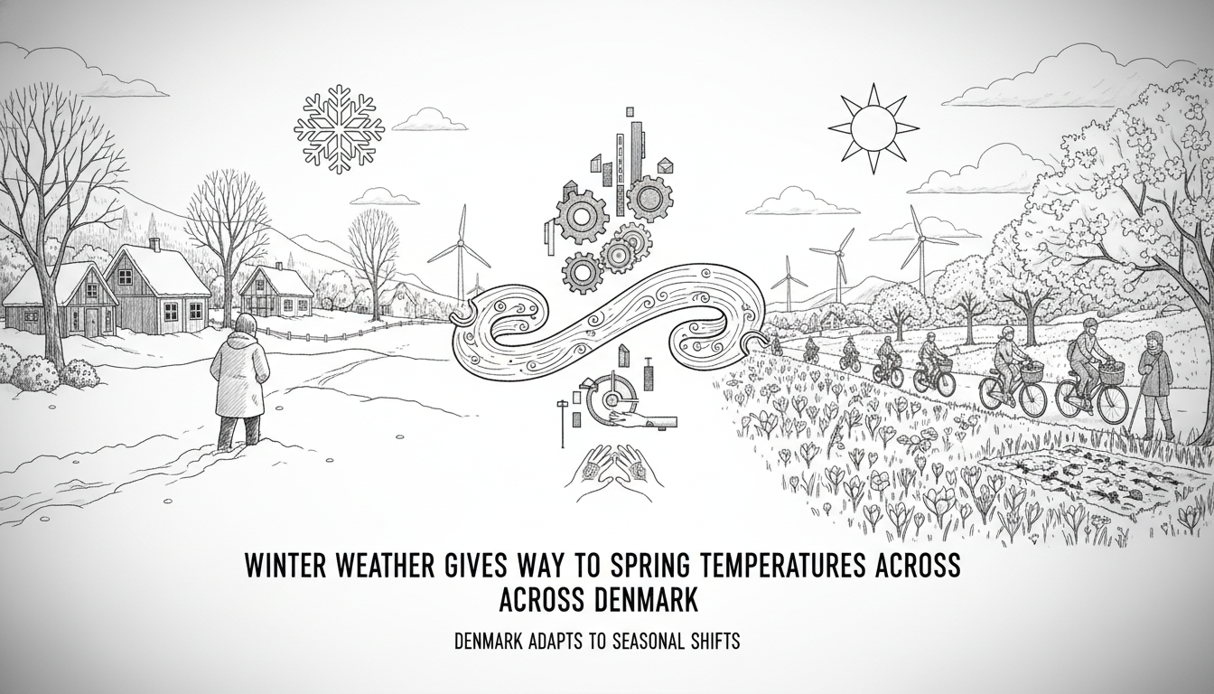 Winter Weather Gives Way to Spring Temperatures Across Denmark
