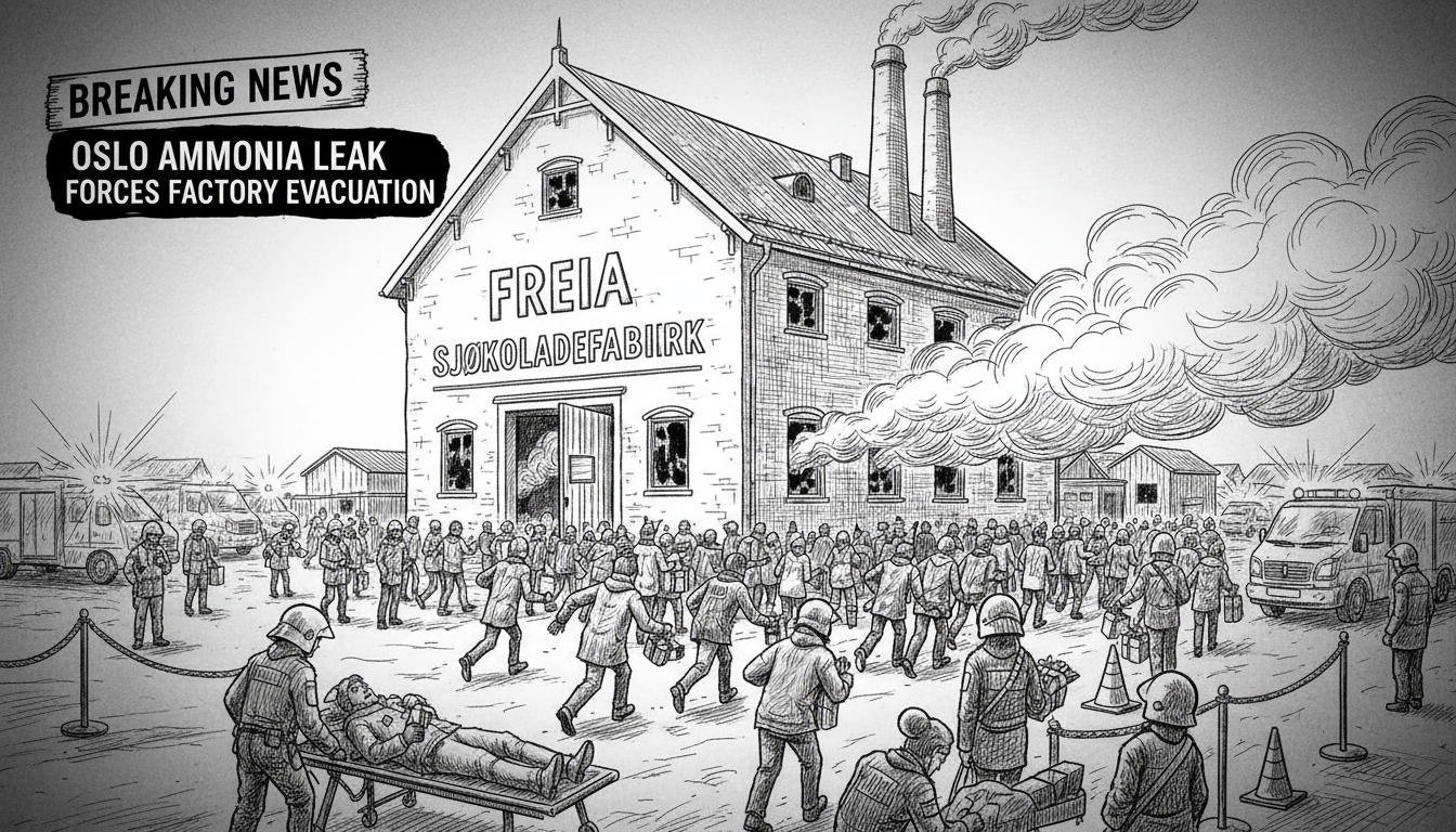 Ammonia Leak Forces Evacuation at Oslo Chocolate Factory