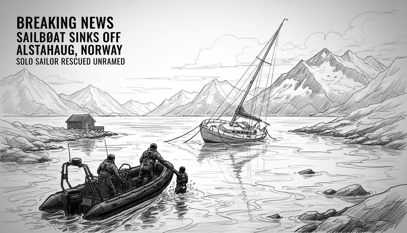 Sailboat Sinks Near Alstahaug in Northern Norway