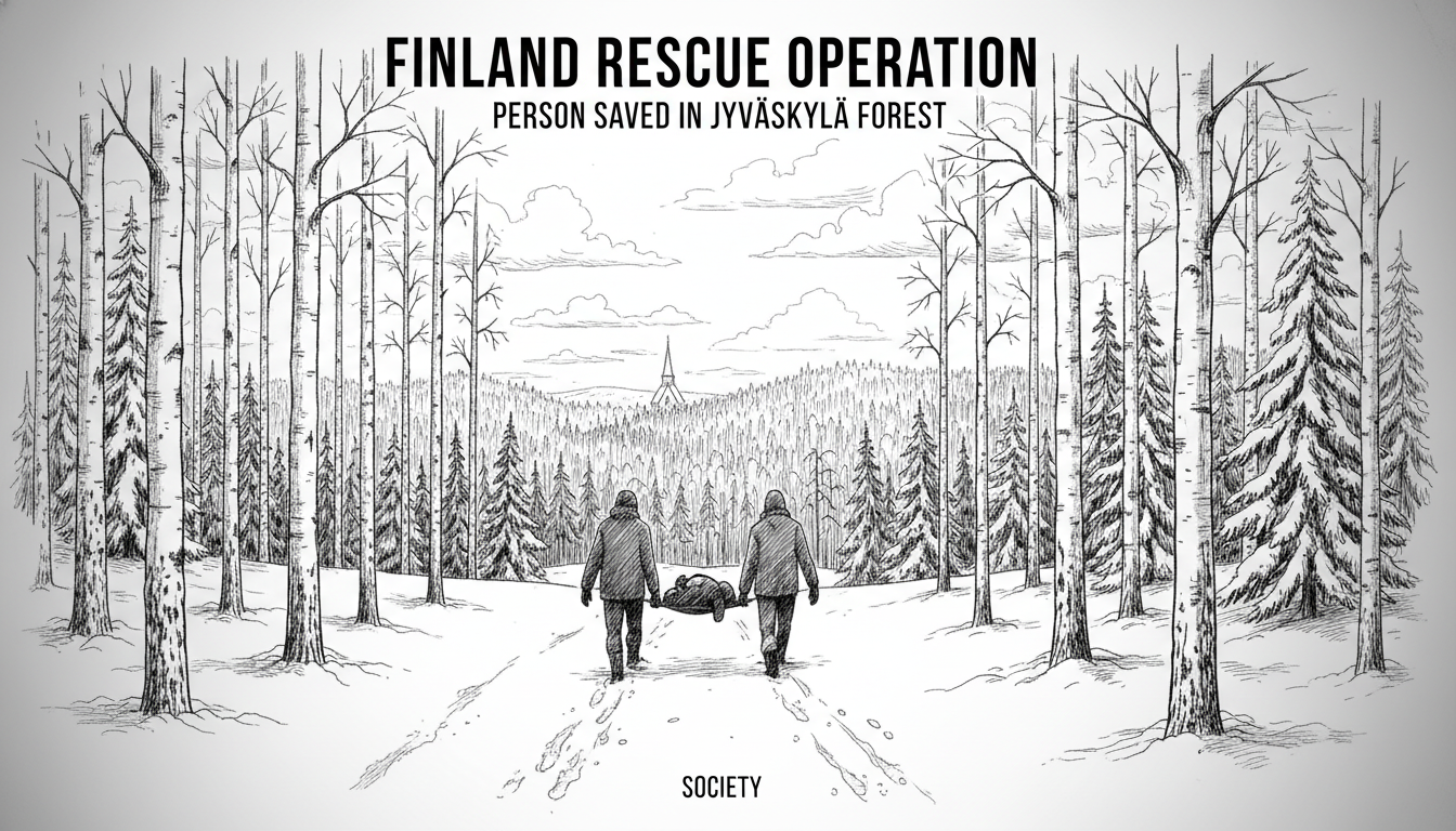 Finland Rescue Operation: Person Saved in Jyväskylä Forest