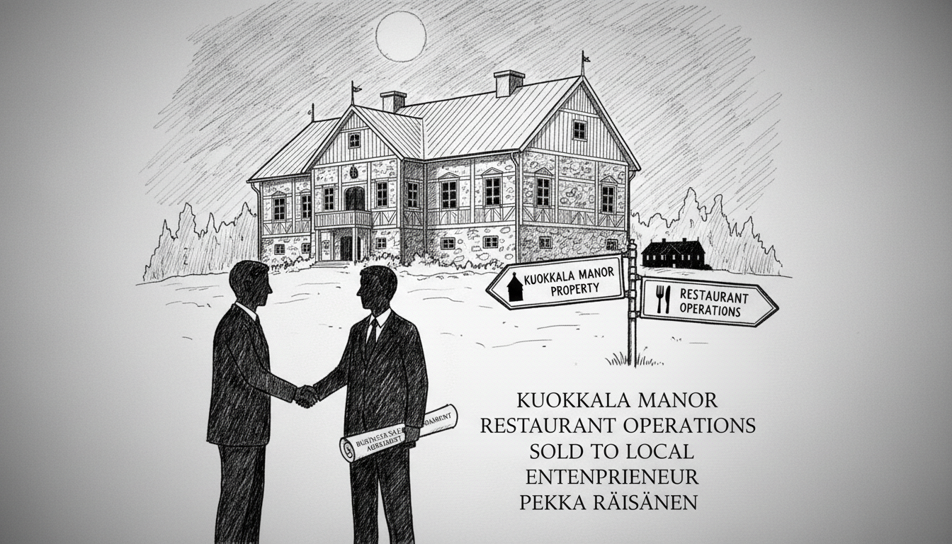 Kuokkala Manor Restaurant Operations Sold to Local Entrepreneur