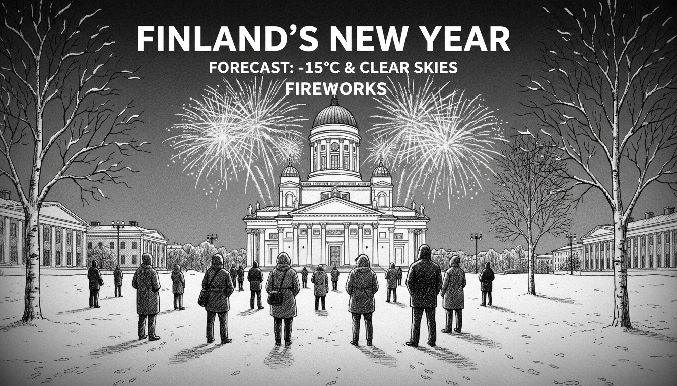 Finland's New Year Forecast: -15°C & Clear Skies for Fireworks