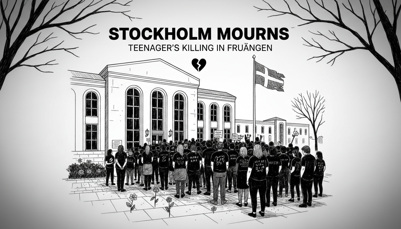 Stockholm Mourns Teenager's Killing in Fruängen Neighborhood