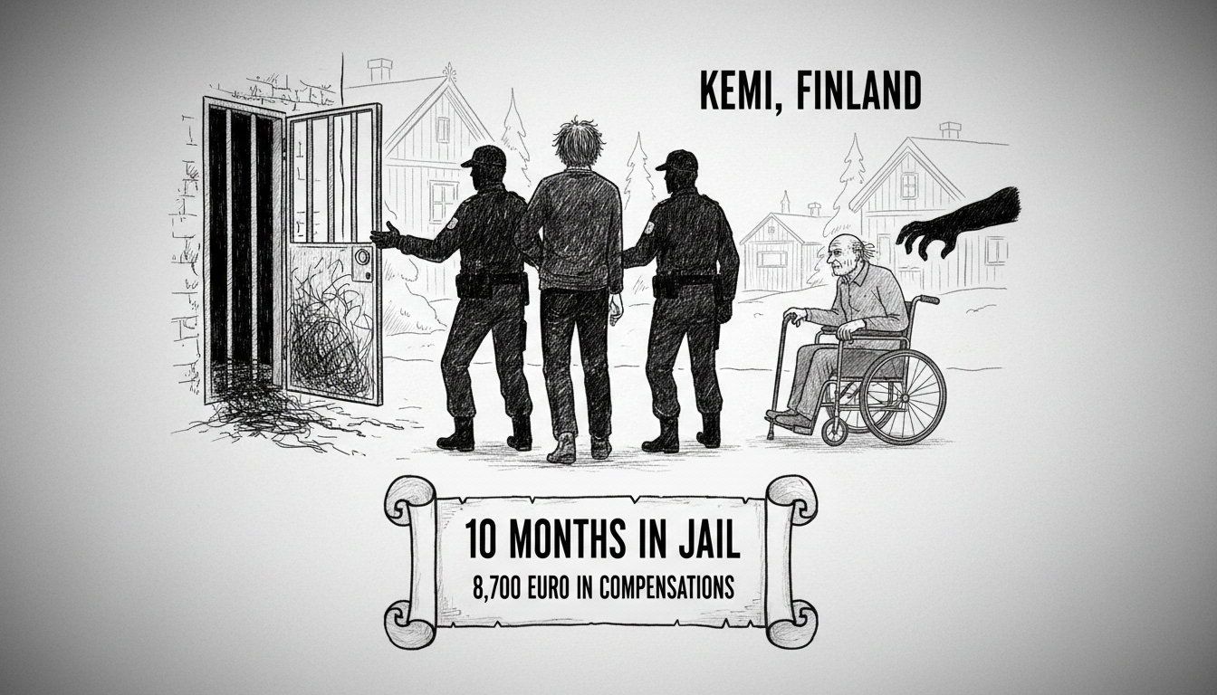 Finnish man jailed for cell vandalism and violent robbery spree