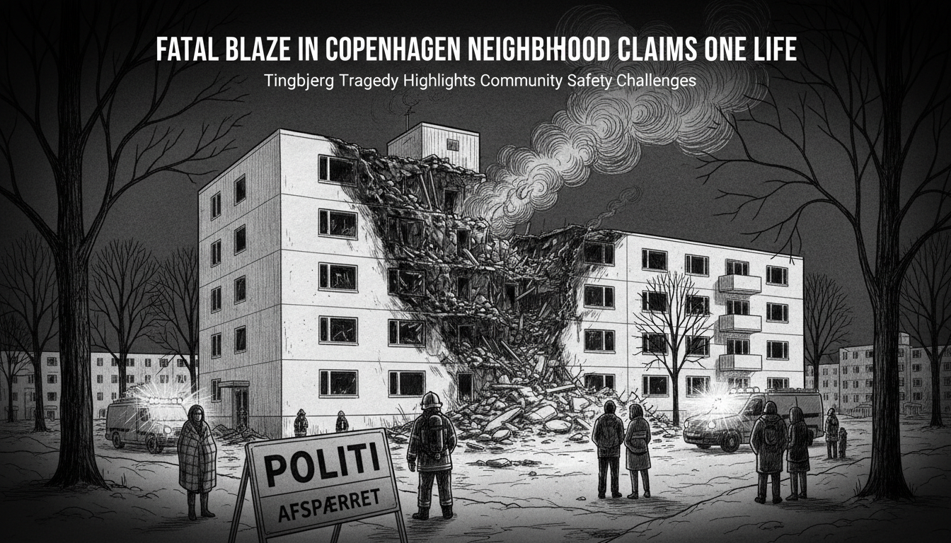 Fatal Blaze in Copenhagen Neighborhood Claims One Life