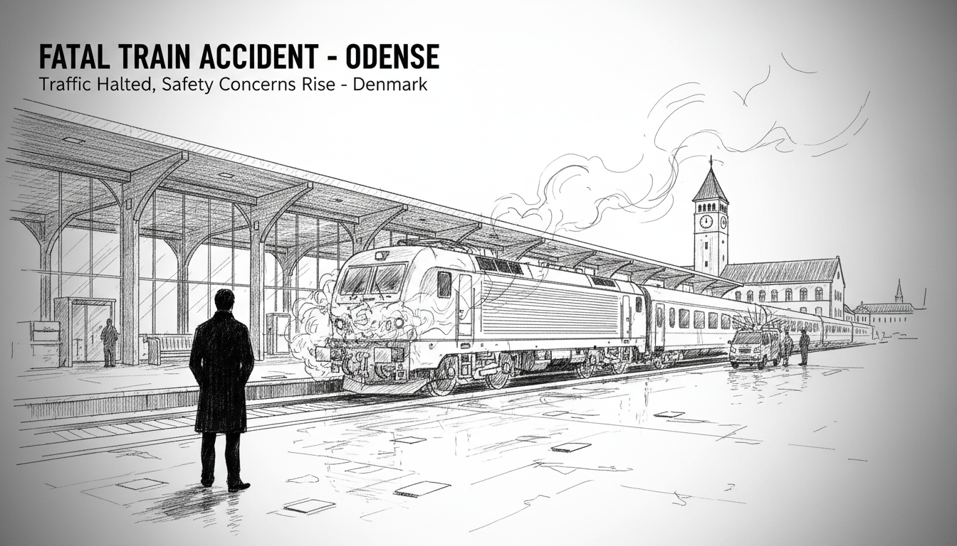 Fatal Train Accident at Odense Station Halts Traffic