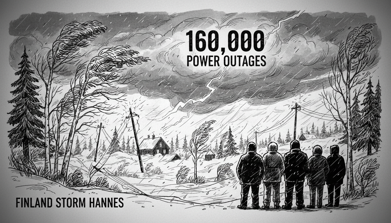 Finland Storm Hannes: 160,000 Lose Power
