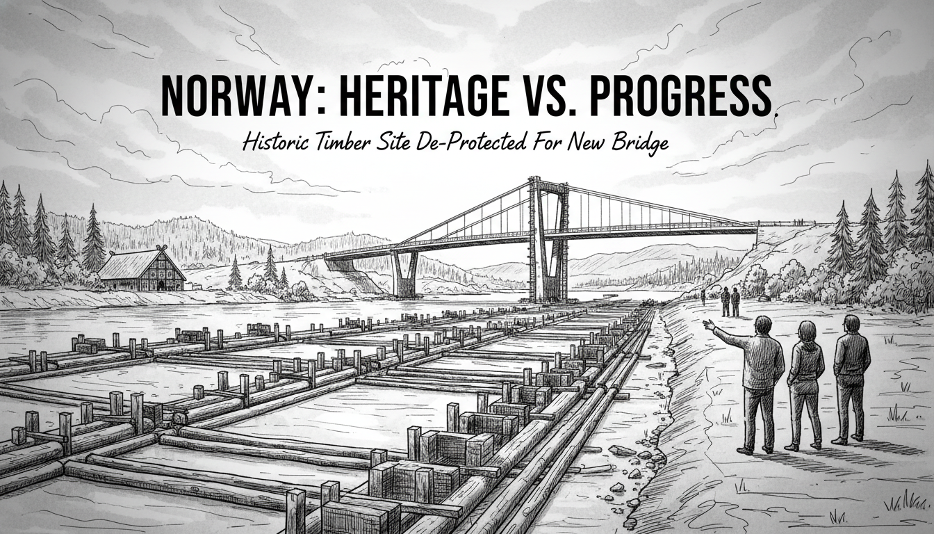 Norway Removes Protected Status from Historic Timber Site for New Bridge
