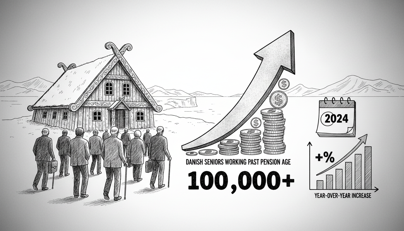 Nearly 100,000 Danish Seniors Working Beyond Pension Age