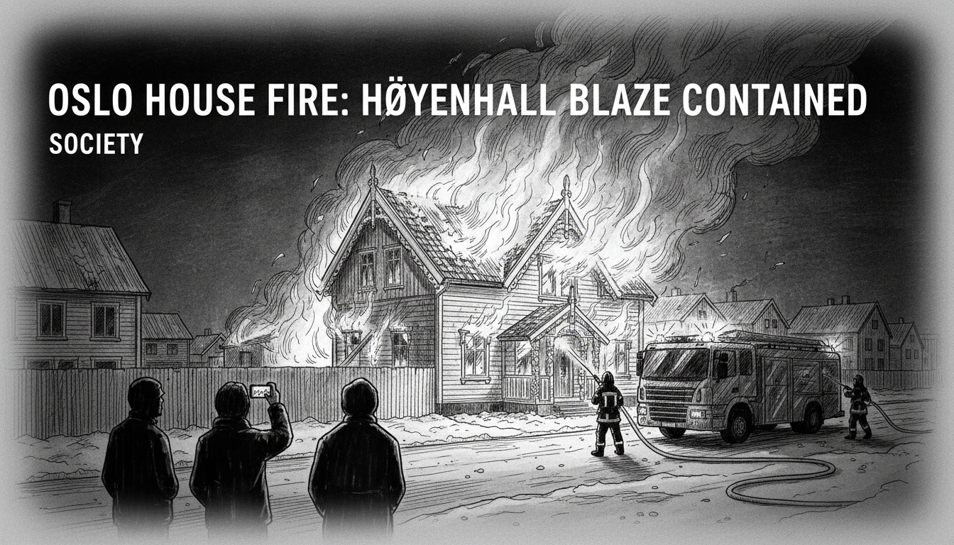 Oslo House Fire: Høyenhall Blaze Contained
