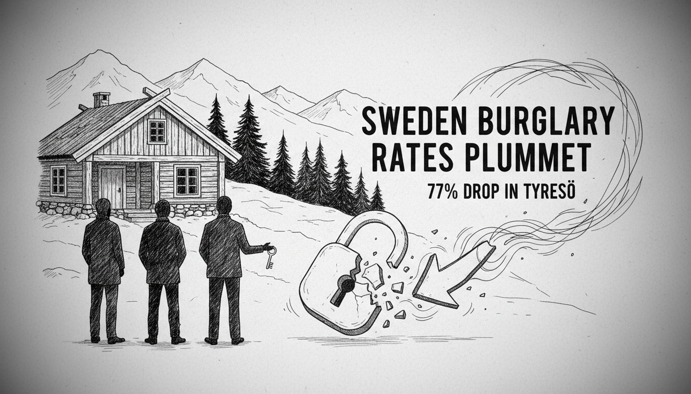 Sweden Burglary Rates Plummet: 77% Drop in Tyresö