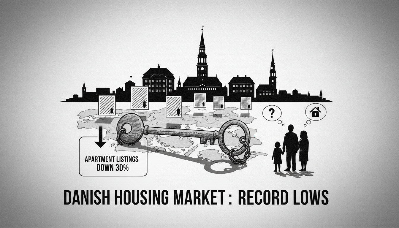 Danish Housing Market Sees Record Low Apartment Listings