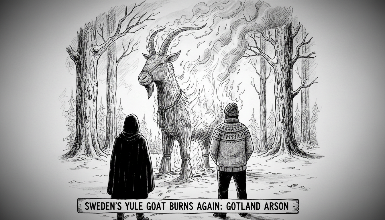 Sweden's Yule Goat Burns Again: Gotland Arson