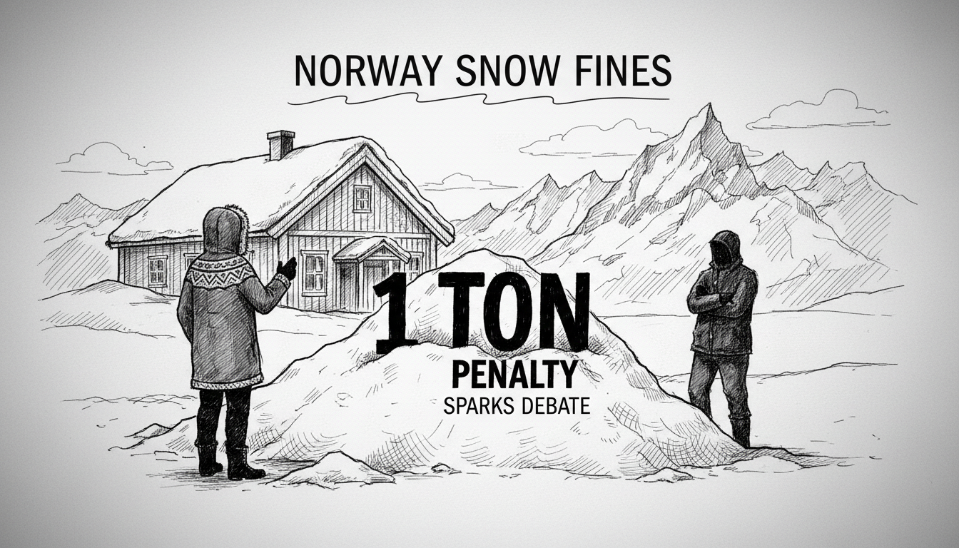 Norway Snow Fines: 1 Ton Penalty Sparks Debate