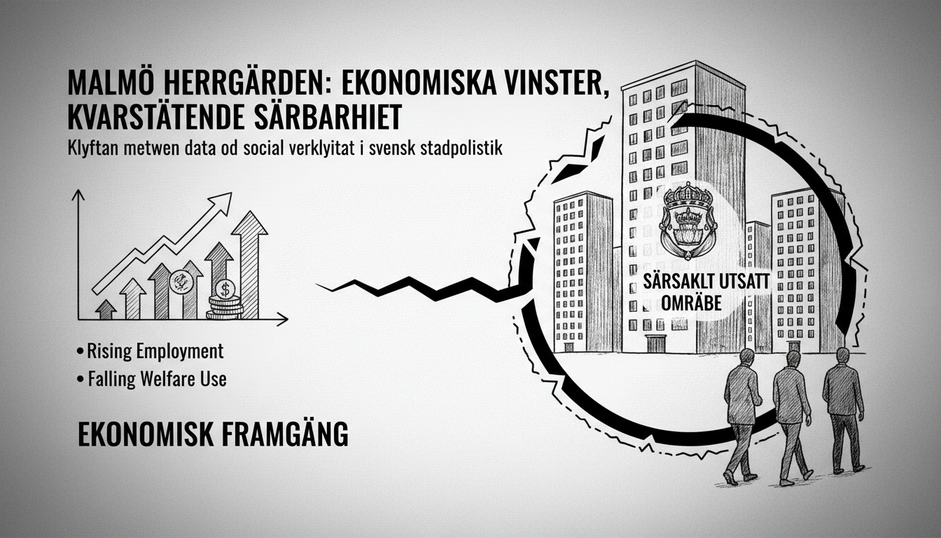 Malmö's Herrgården Shows Economic Gains but Remains Vulnerable