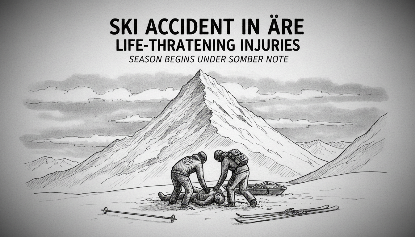 Ski Accident in Åre Leaves Man with Life-Threatening Injuries