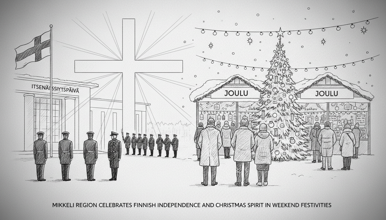 Mikkeli Region Celebrates Finnish Independence and Christmas Spirit in Weekend Festivities