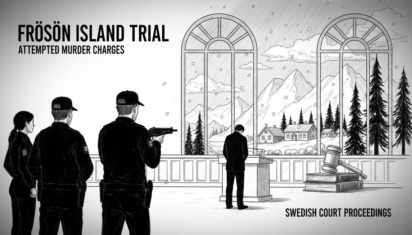 Trial Begins for Shooter on Frösön Island in Sweden
