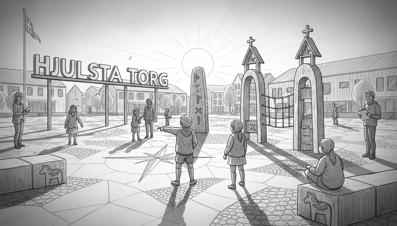 Sweden Reopens Hjulsta Square: Child-Led Design