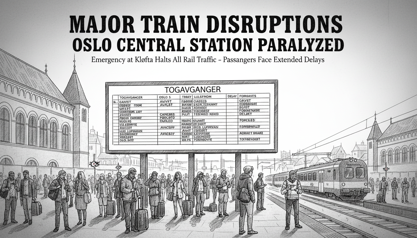 Major Train Disruptions Paralyze Oslo Central Station