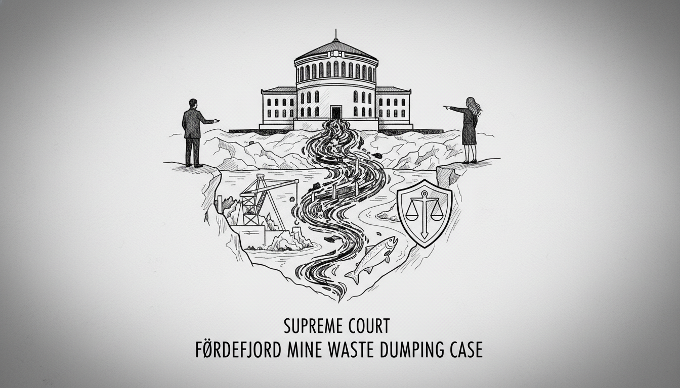 Supreme Court to Rule on Førdefjord Mine Waste Dumping Case