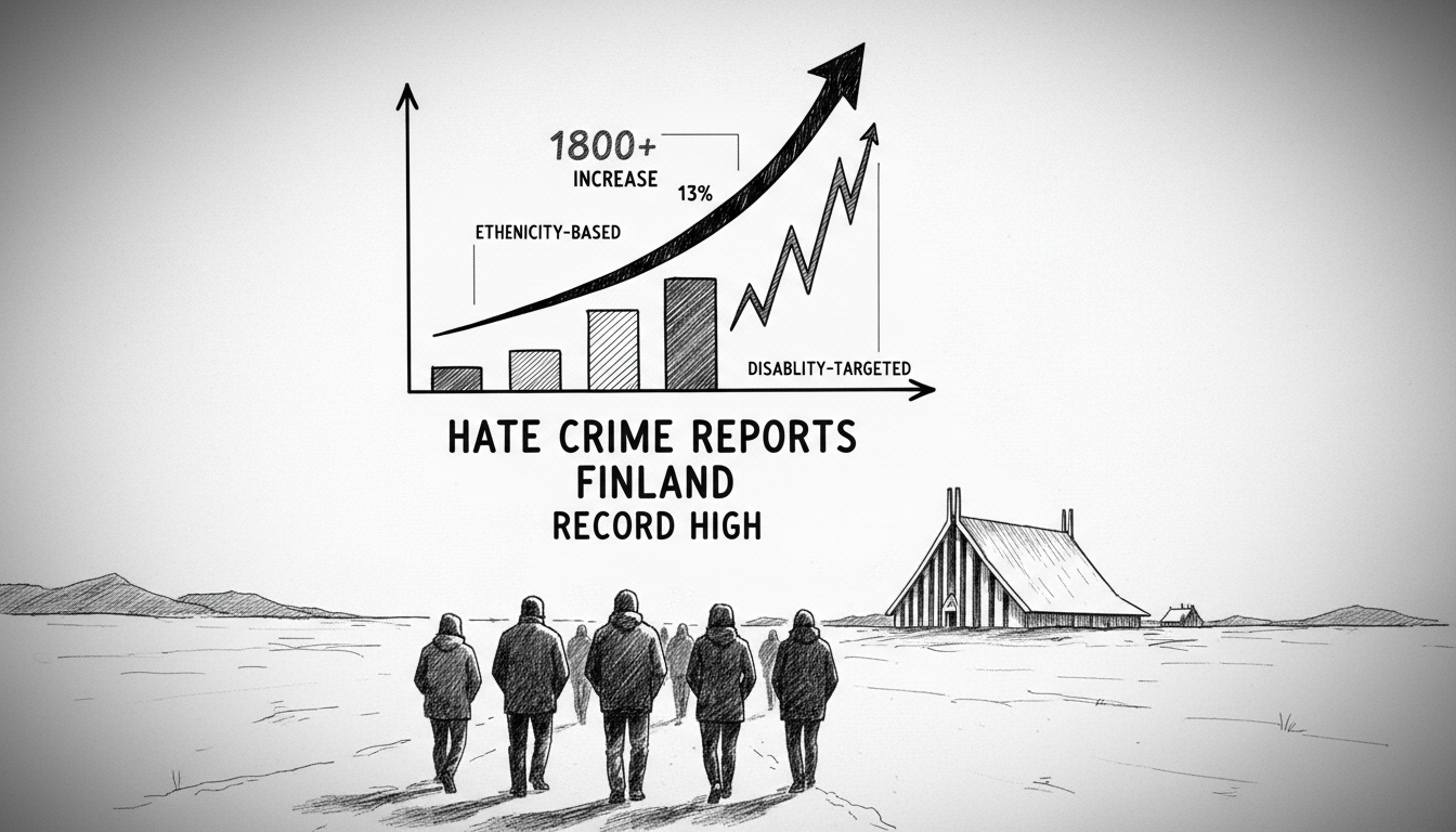 Hate crime reports reach record high in Finland