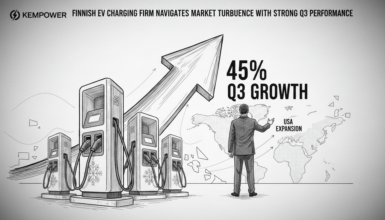 Finnish EV Charging Firm Navigates Market Turbulence with Strong Q3 Performance