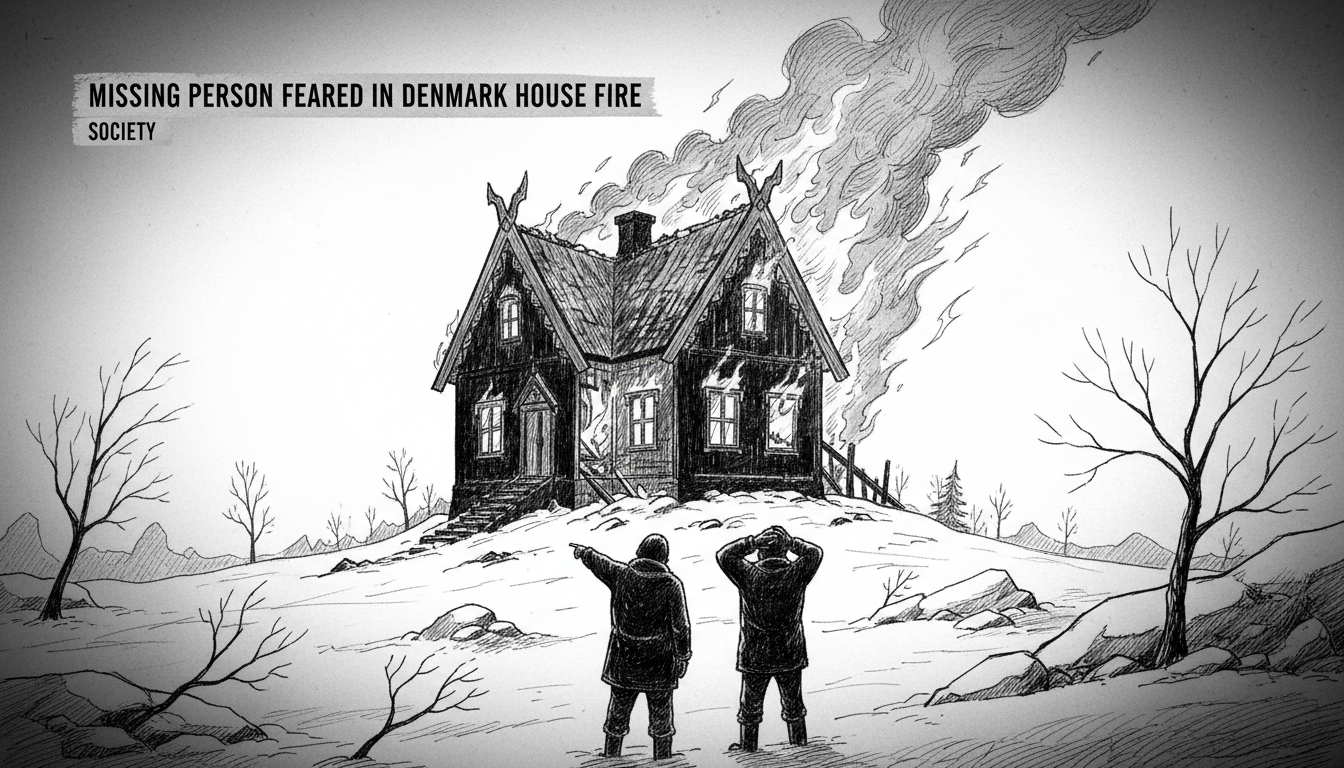 Missing Person Feared in Denmark House Fire