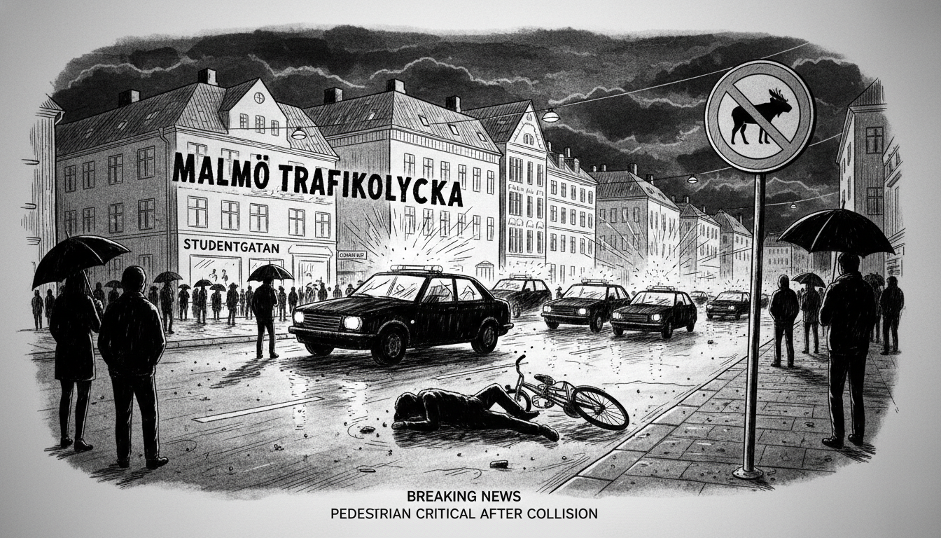 Pedestrian Seriously Injured in Malmö Traffic Collision