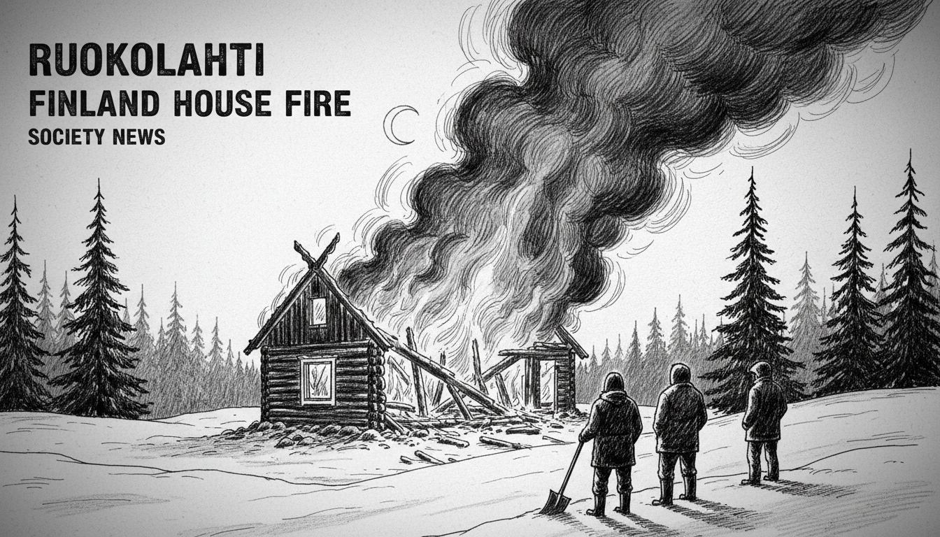 Finland House Fire Destroys Ruokolahti Home