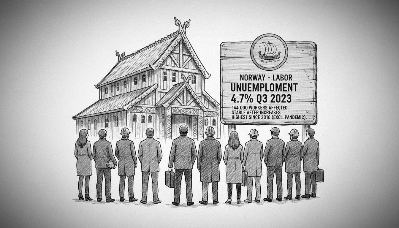 Norwegian Unemployment Holds at 4.7 Percent in Third Quarter