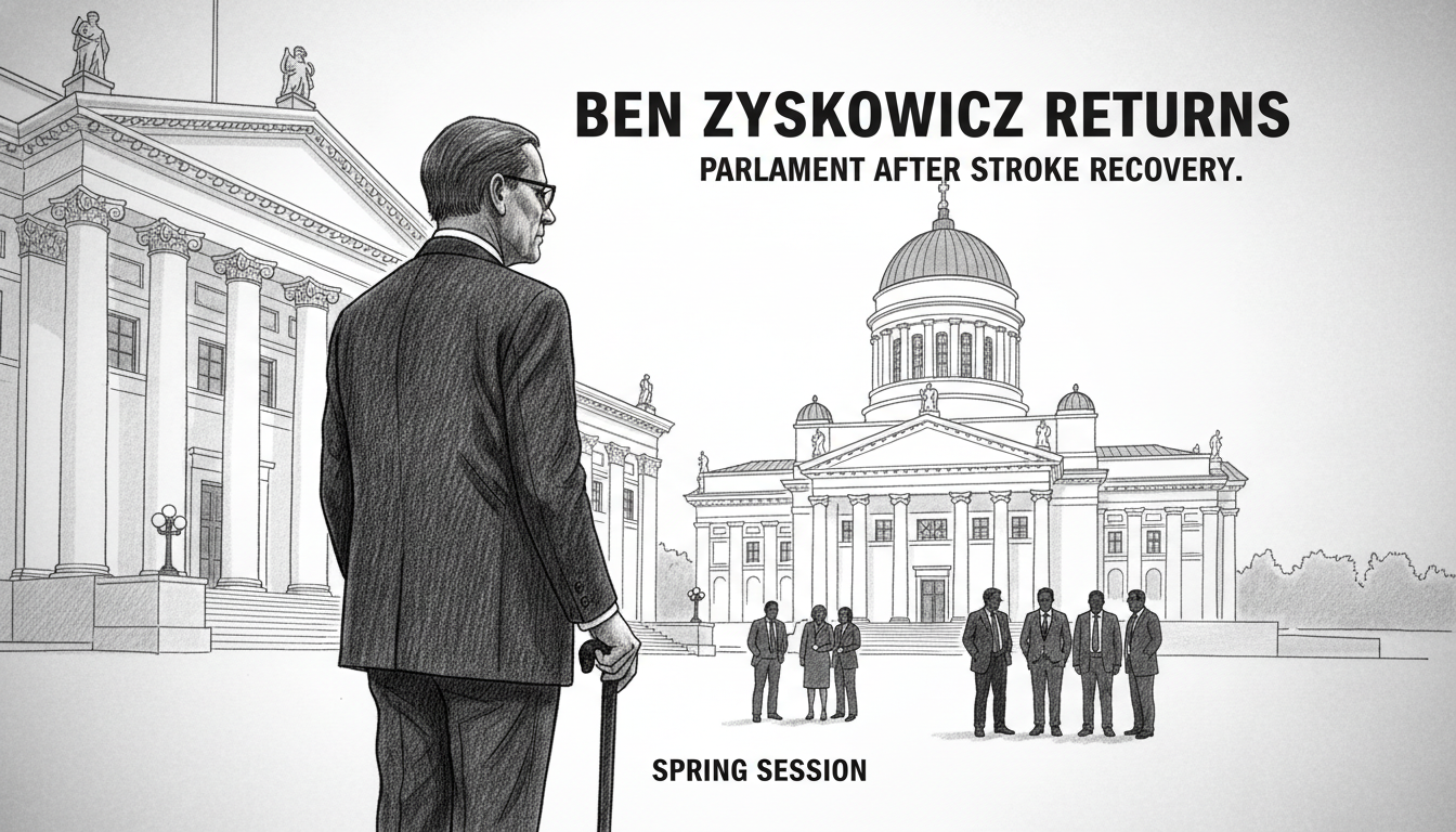 Ben Zyskowicz Returns to Parliament After Stroke Recovery
