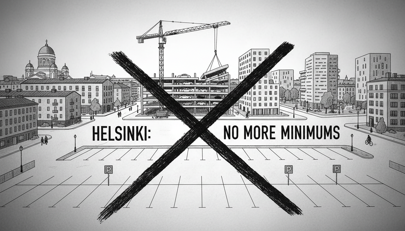 Helsinki Moves to Scrap Mandatory Parking Minimums in New Developments