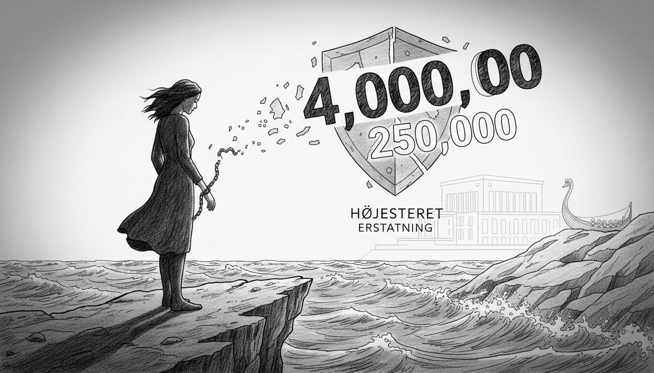 Woman's compensation claim reduced from four million kroner