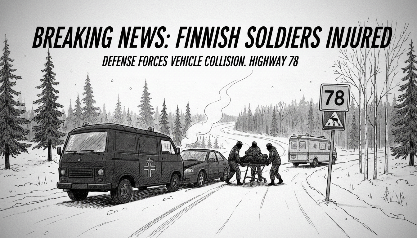 Two Finnish Soldiers Injured in Defense Forces Vehicle Collision