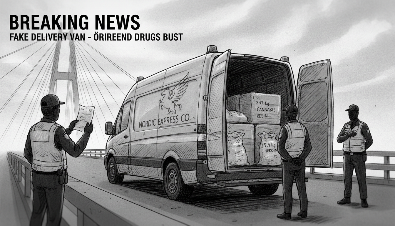 Fake Delivery Van Loaded with Drugs Stopped at Öresund Bridge
